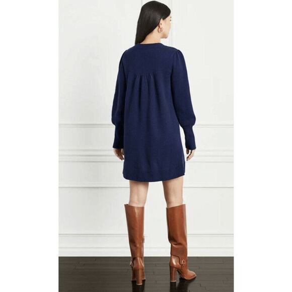 NWT Hill House Womens Navy Merino Wool The Sylvie Mini Sweater Dress Size M - Picture 2 of 10